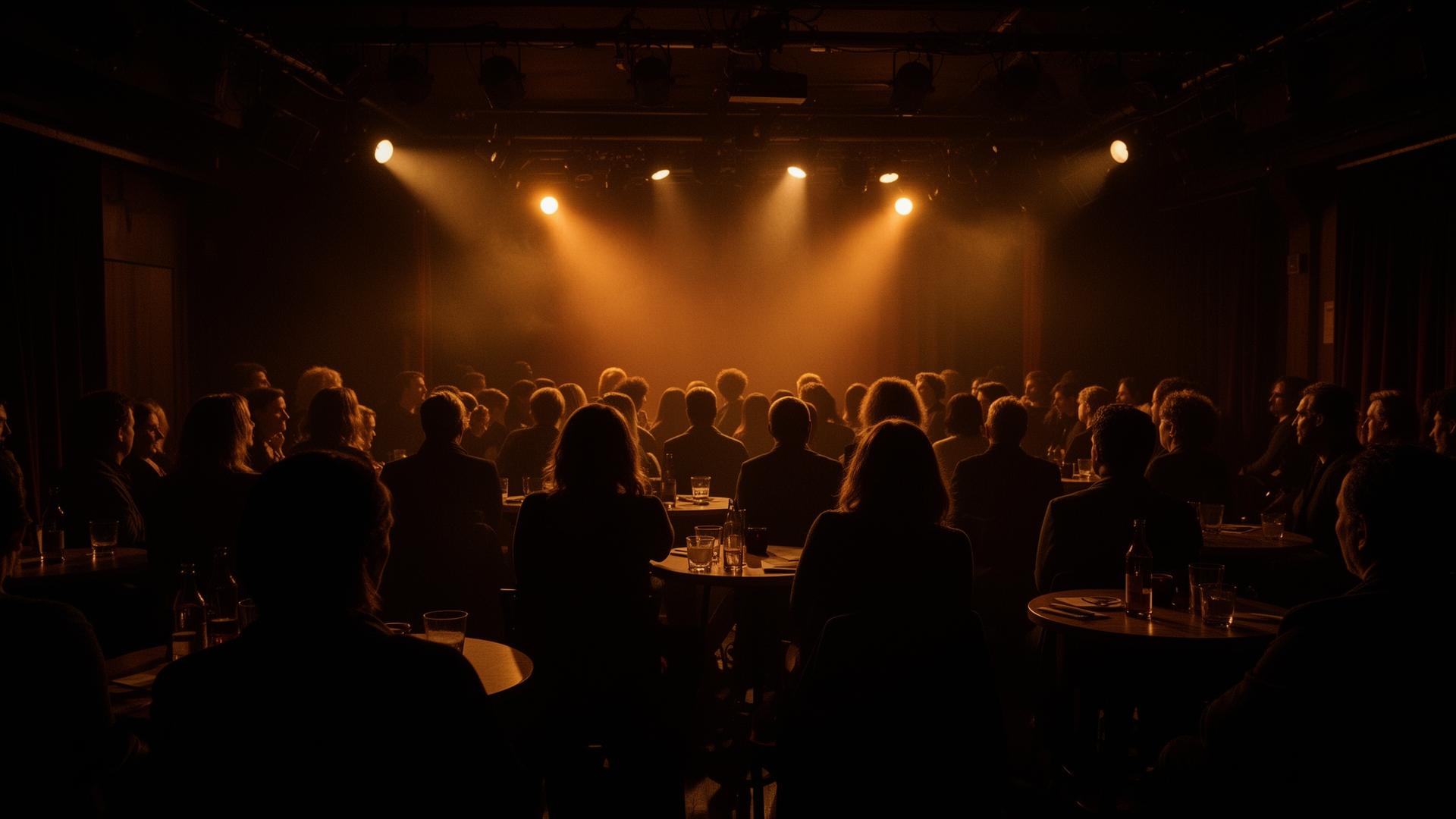 Audience enjoying a live show